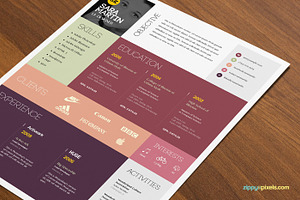 Resume/Cover Letter Template Layout