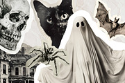 Halloween scrapbook collage stickers, a Seasonal Illustration by Art's and patterns (Thumbnail 6 of 16)