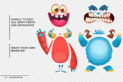 Monster Pack - 135 Cute Monsters, a Decorative Illustration by D R A W K M A N (Thumbnail 8 of 30)