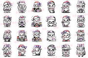 Retro Santa Clipart, an Illustration by Markicha Art (Thumbnail 2 of 5)