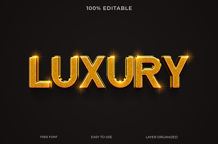 Luxury 3D Text Style Effect