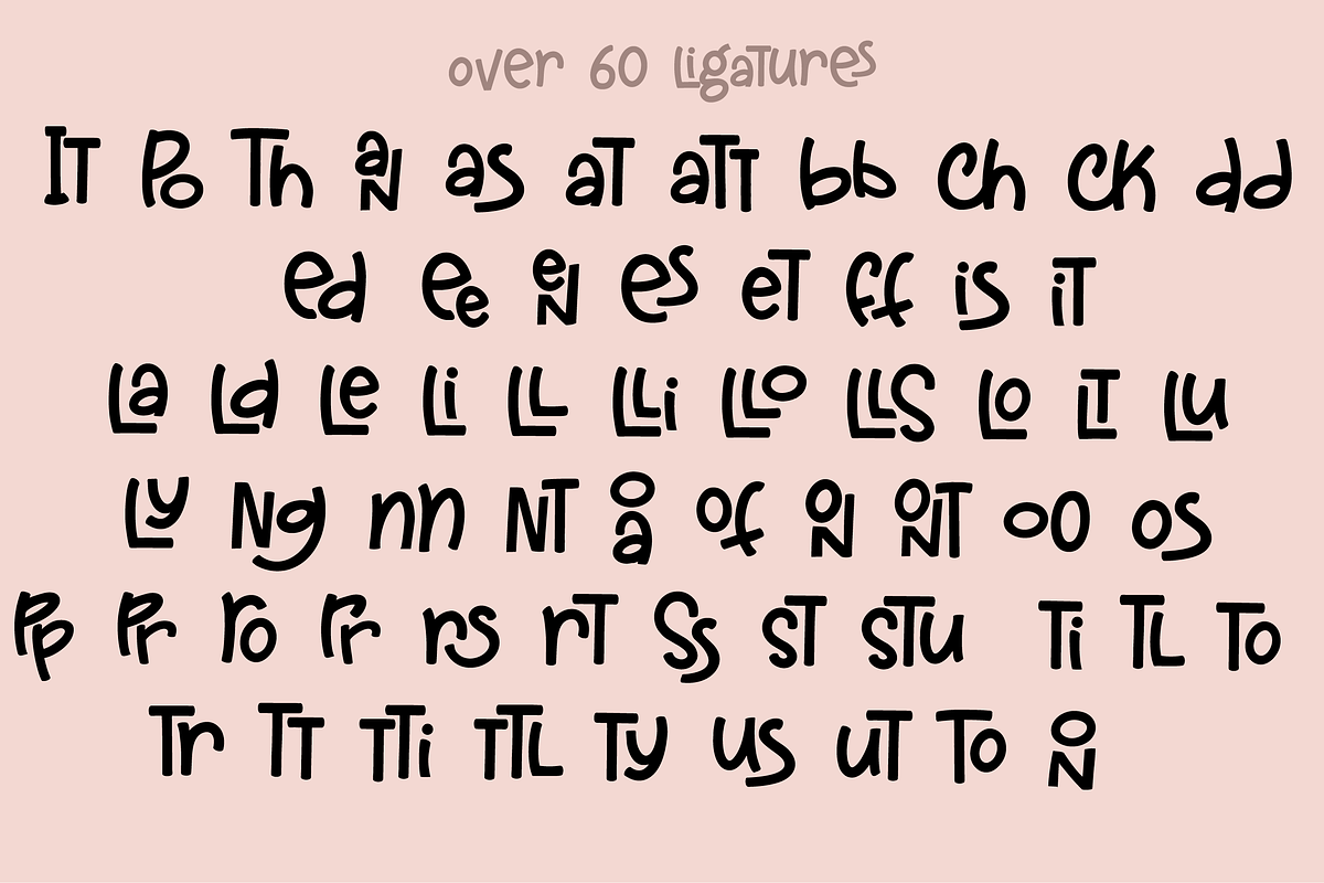 Stuffed Cannelloni Font preview 4