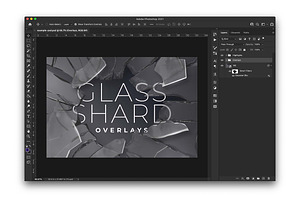 Realistic Glass Shard Overlays