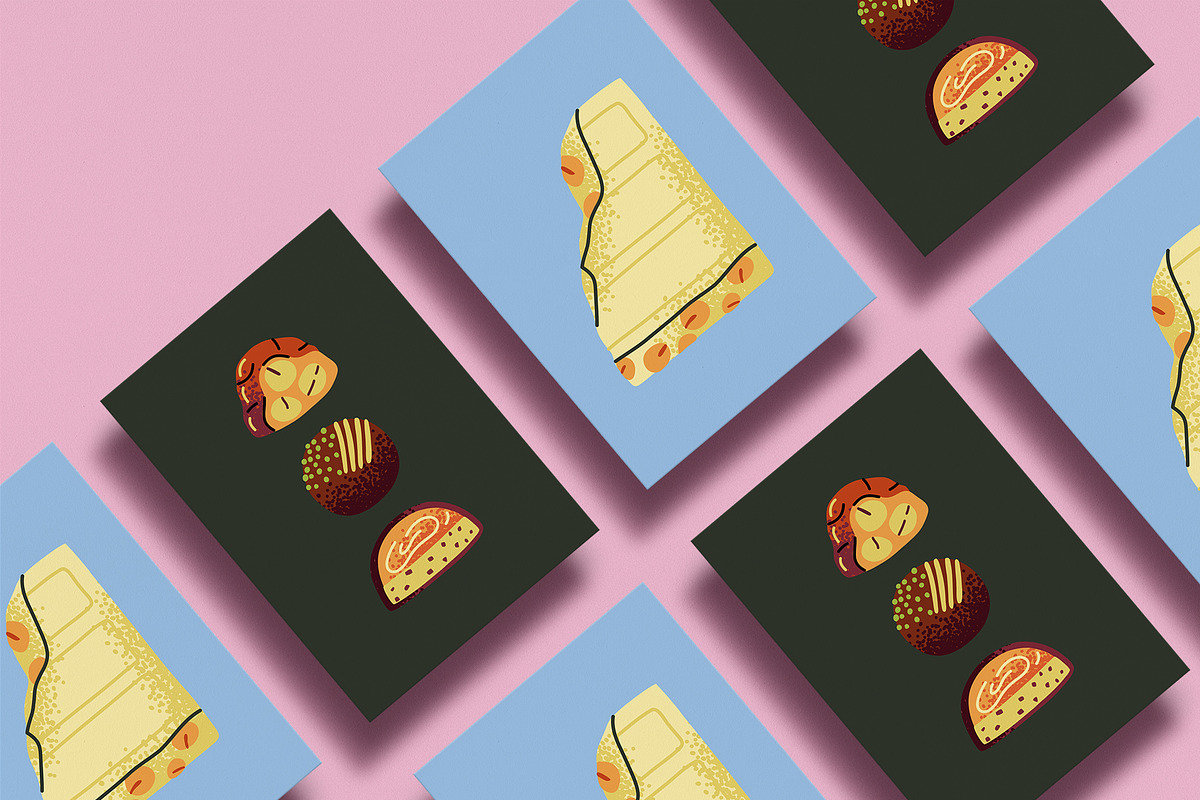 FUNKY CHOCOLATE, a Food Illustration by Elliko shop (Photo 2 of 6)