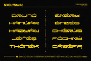 NCL BRAYQOSE - Cyberpunk Font, a Sans Serif Font by Enxyclo Studio (Thumbnail 7 of 13)
