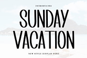 SUNDAY VACATION, a Sans Serif Font by InermediaSTUDIO (Thumbnail 1 of 6)