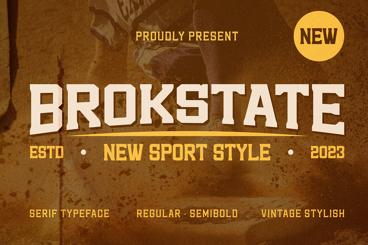 Brokstate Font, a Serif Font by Marvadesign (Photo 1 of 8)