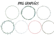 Painted Greenery Wreath Clipart, an Illustration by Wooly Pronto (Thumbnail 3 of 5)