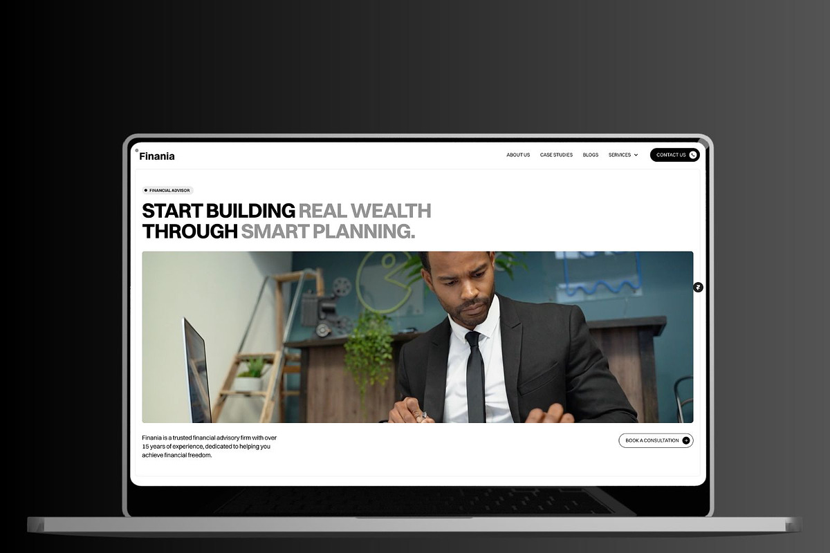 Finania - Financial Advisory Framer, an UI Kit Template by Frameko (Photo 2 of 4)