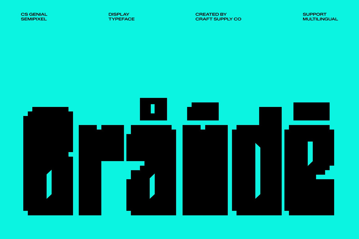 CS Genial Semipixel, a Sans Serif Font by Craft Supply Co. (Photo 7 of 8)