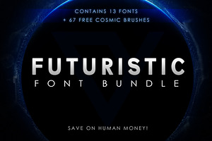 Futuristic Font Bundle