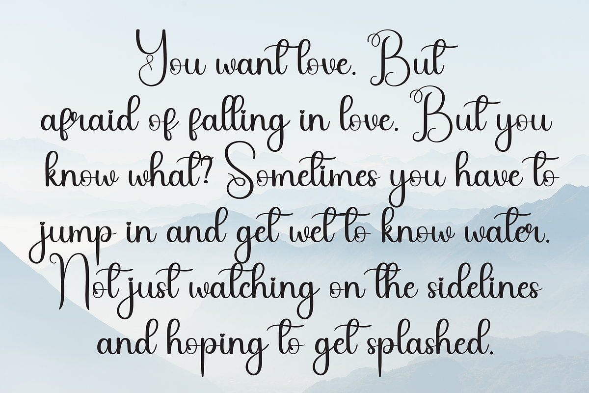 Bright | Script Font, a Handwritten Font by Scratchones (Photo 6 of 9)