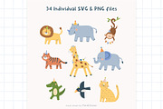 Wild Birthday Party Animals, an Animal Illustration by Petit Citizen Design (Thumbnail 2 of 8)