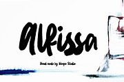 Alfissa - Brush Font, a Script Font by Weape Studio (Thumbnail 1 of 8)