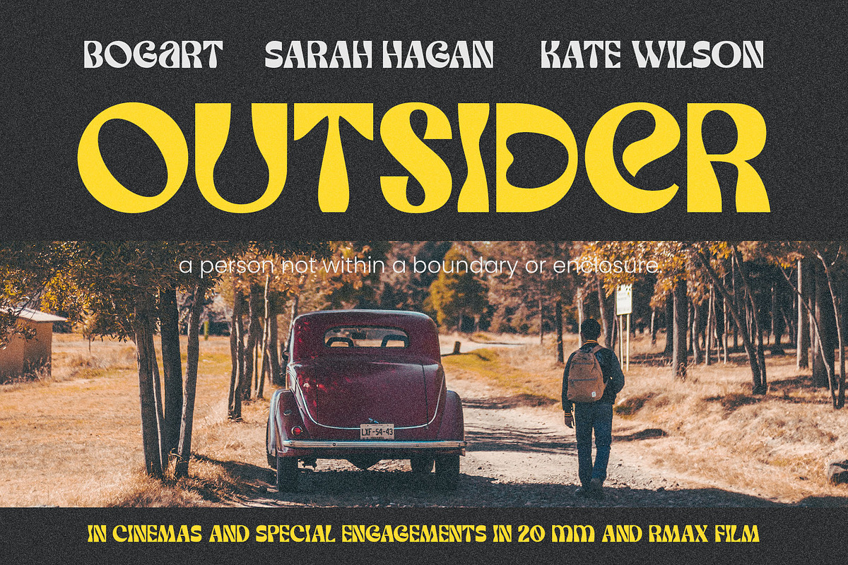 Sunwish Maverick - Experimental, a Sans Serif Font by Arterfak Project (Photo 6 of 11)