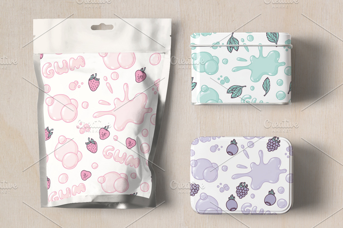Bubble gum collection, a Pattern Graphic by Zhemchuzhina (Photo 3 of 8)