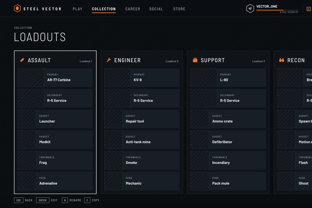 Military FPS Game 100 Screens, an UI Kit Template by pawellpi (Photo 65 of 116)