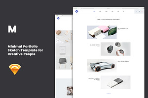 M - Minimal Portfolio Template