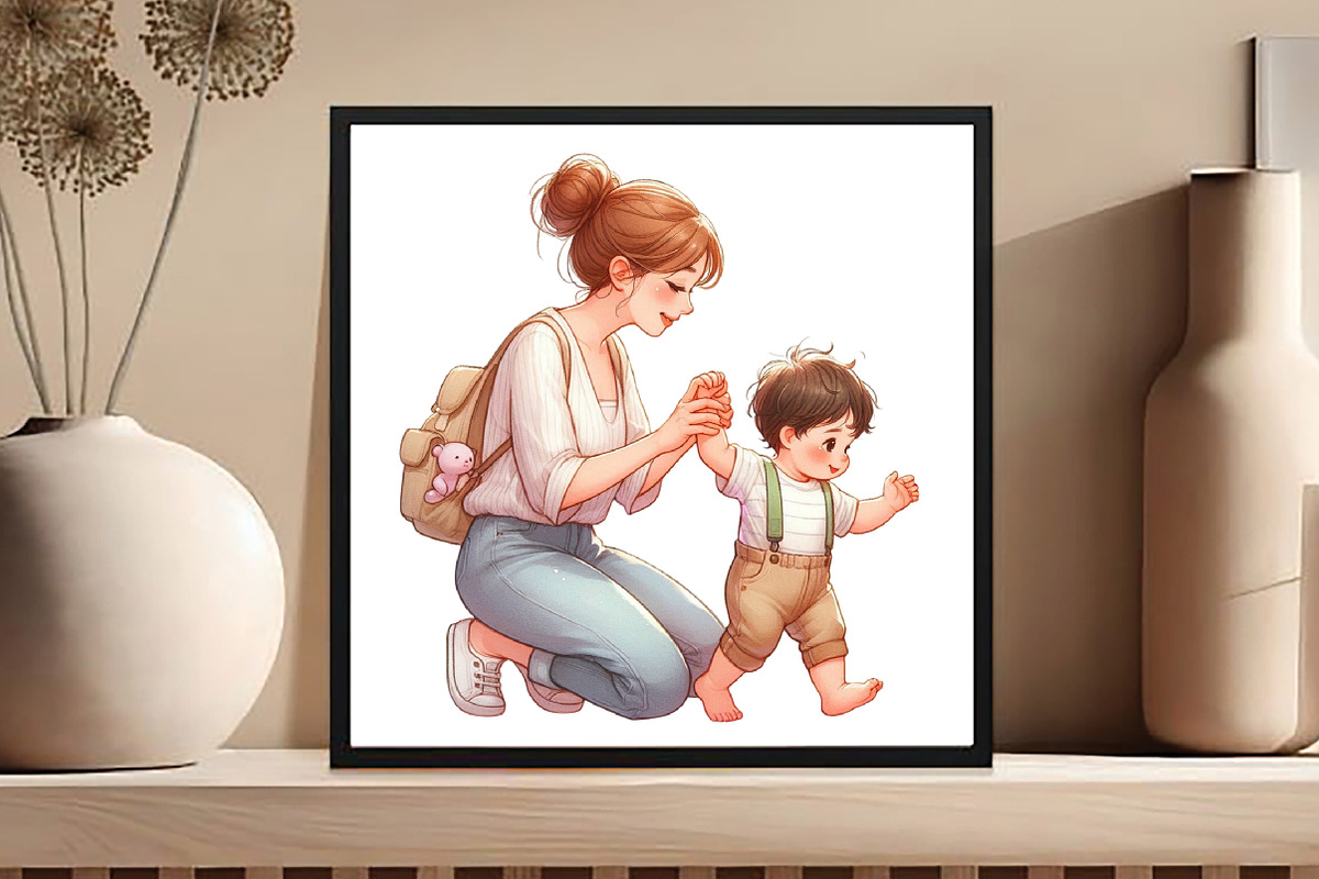 Mothers Day Clipart, Mom Clipart, an Illustration by DreamCafeArt (Photo 4 of 6)