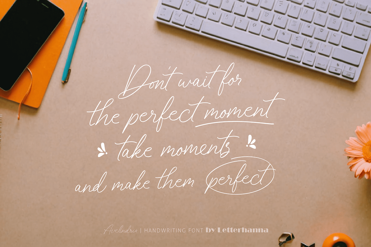 Avelindria Font, a Handwritten Font by Letterhanna Studio (Photo 4 of 19)