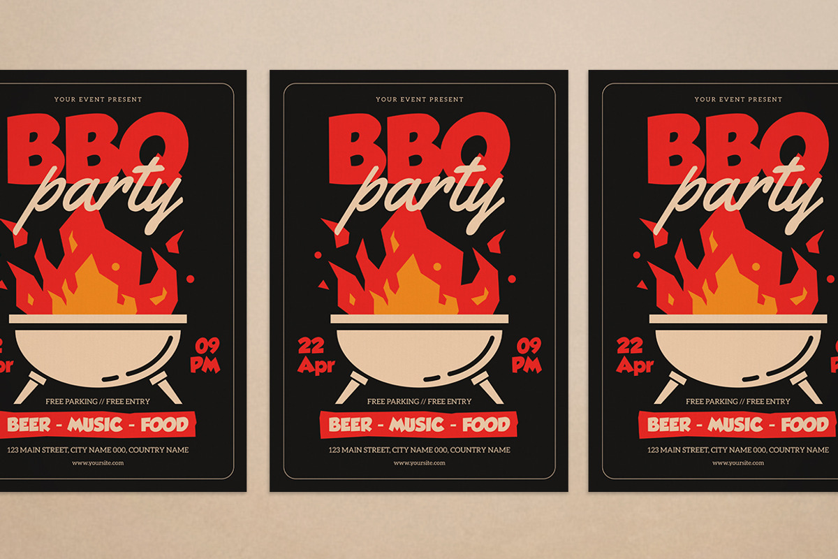 Barbeque Party Flyer, a Flyer Template by Alegaciez (Photo 3 of 3)