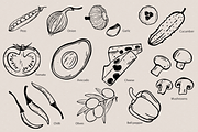 Flavours of the world - line art, a Food Illustration by PenguinArtStudio (Thumbnail 8 of 9)