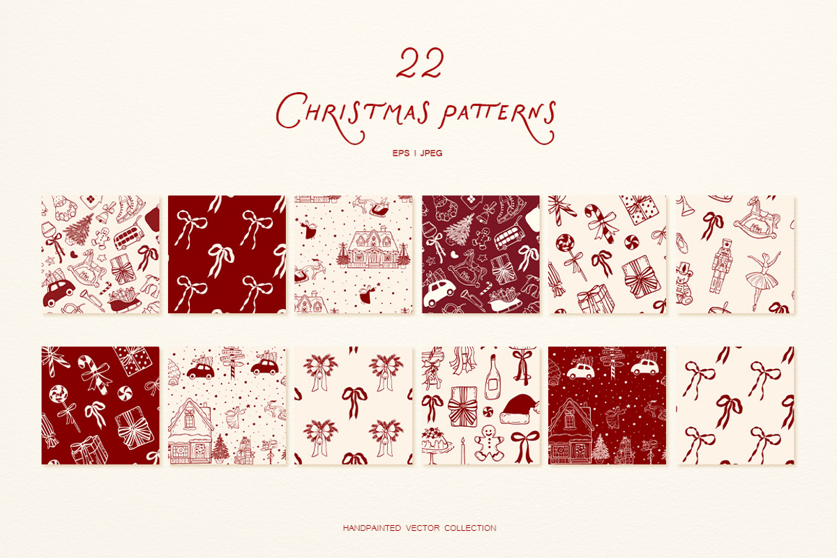 Whimsical Set Cozy Christmas, a Seasonal Illustration by ViktoriyaD (Photo 11 of 20)
