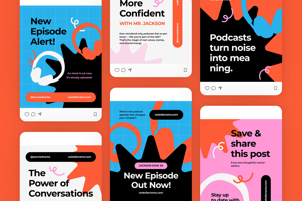Podcast - Instagram Post, a Brochure Template by Izdihaar_Studio (Photo 3 of 3)