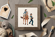 Abstract cowboy clipart, a Person Illustration by ApetekMarket (Thumbnail 4 of 8)