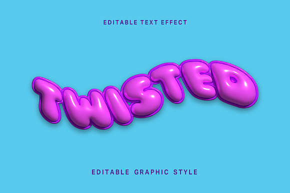 Twisted Balloon Text Effect preview 3