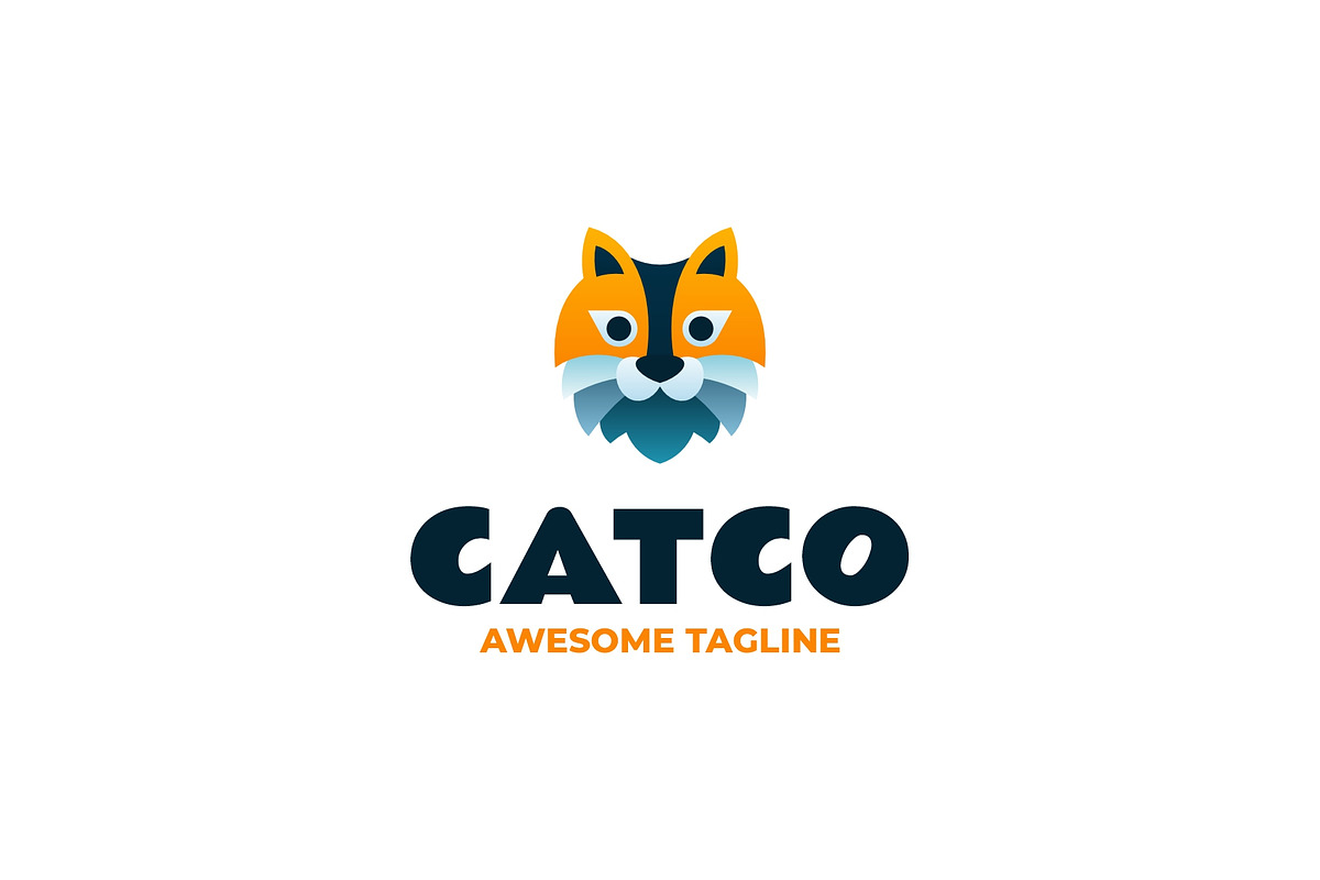 Catco Flat Modern Logo, a Branding & Logo Template by Artnivora.Std