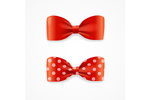 Bow Tie Set. Vector