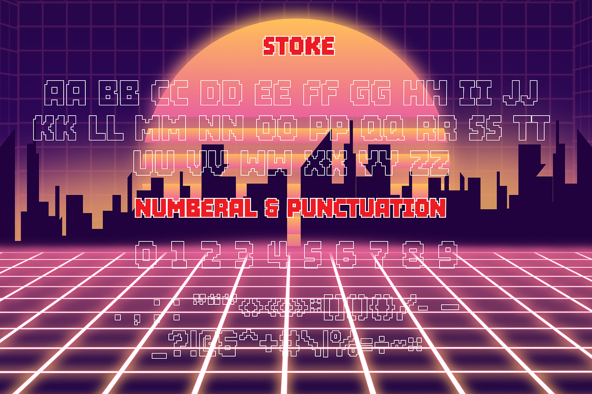 Brick Byte - square-cut display font, a Sans Serif Font by Brown Cupple (Photo 10 of 12)