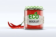 Glass Jar Mockup, a Packaging Mockup by Hubzway (Thumbnail 1 of 5)