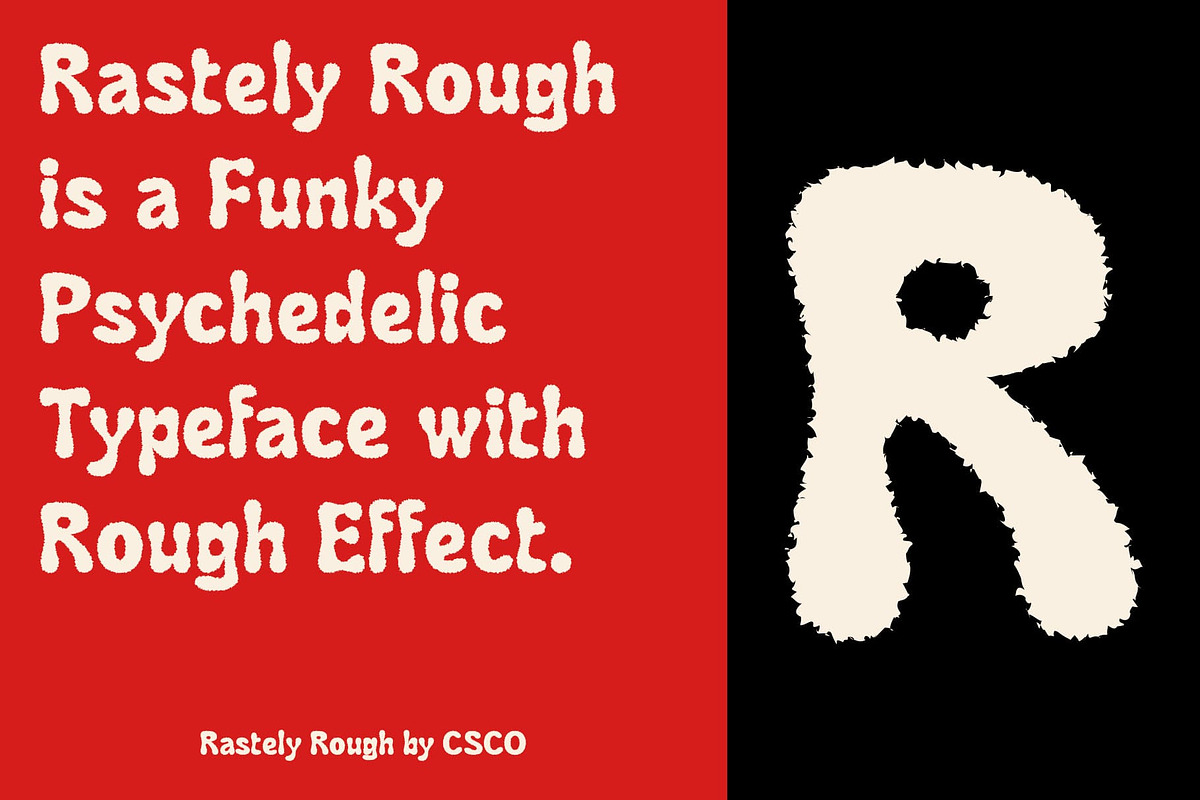 Rastely Rough, a Sans Serif Font by Craft Supply Co. (Photo 4 of 8)