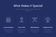 Animated American Icon Art Set, an Outline Icon by Prosymbols (Thumbnail 2 of 4)