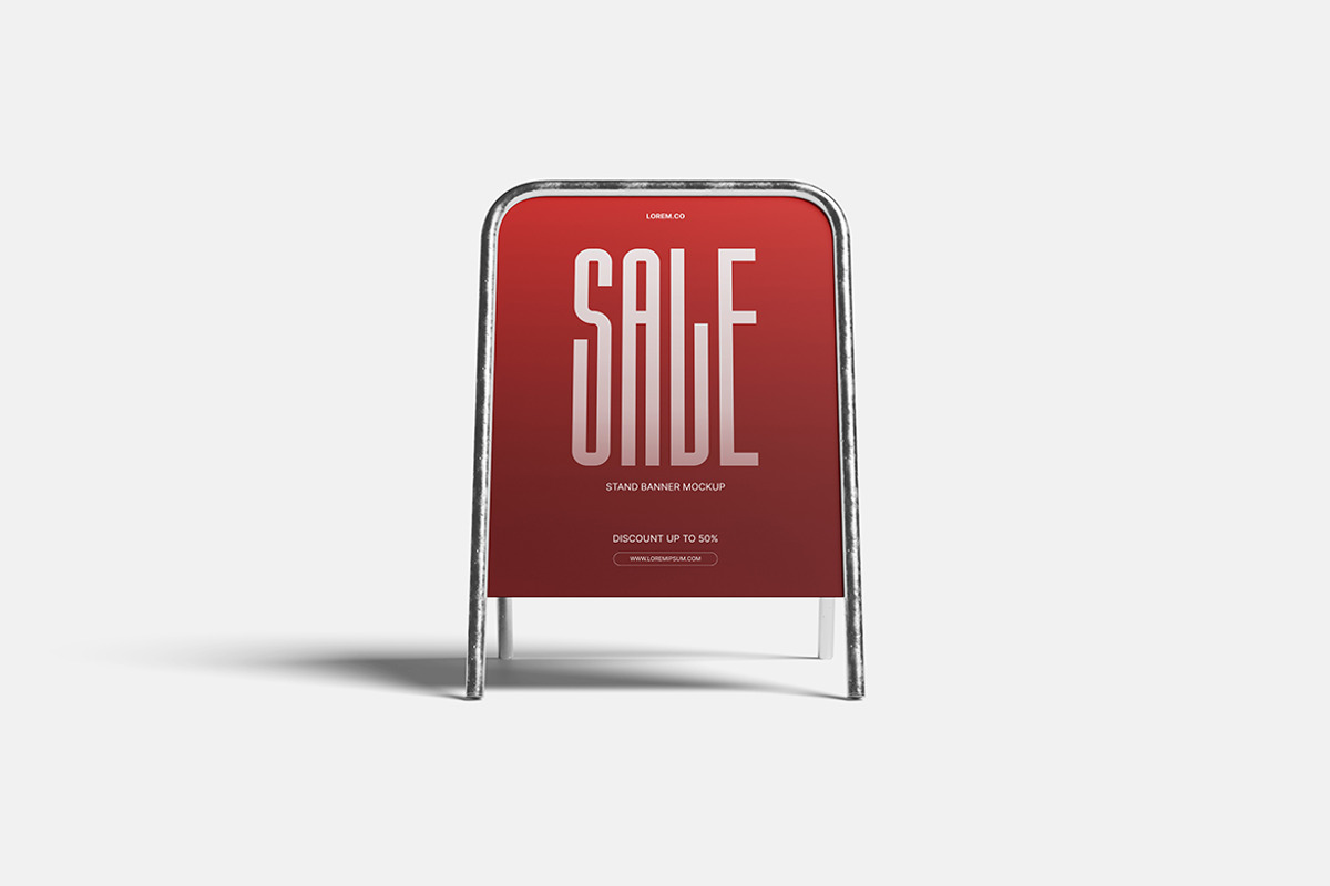Stand Sign Mockup, a Product Mockup by Indah (Photo 2 of 6)