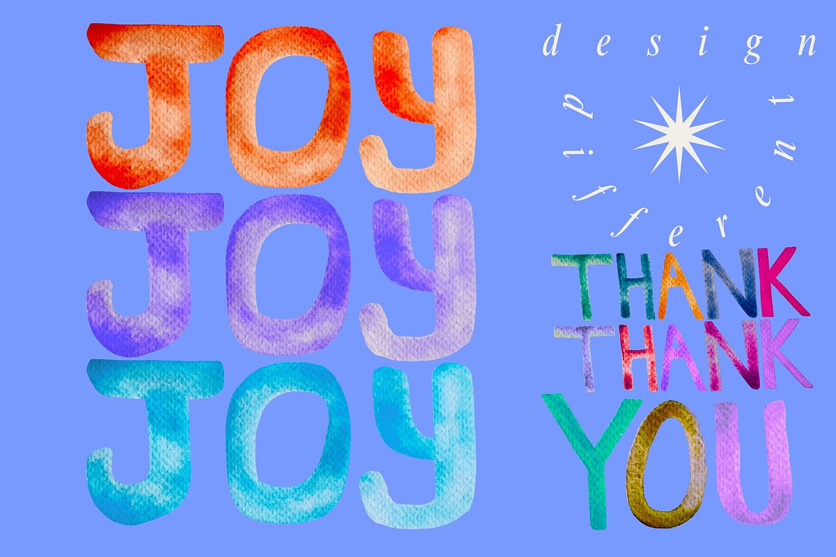 Watercolor Words Clip Art Words, a Decorative Illustration by Eryn Rose Design (Photo 9 of 13)