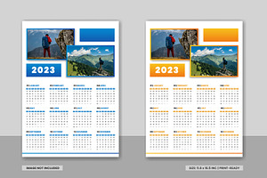 Wall Calendar 2023 Template Design