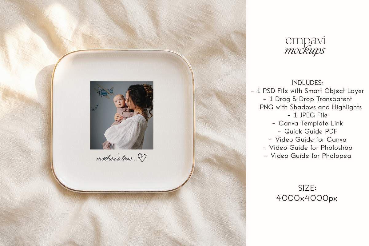 Jewelry Dish Mockup, a Household Mockup by EmpaviMockups (Photo 5 of 5)
