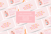 Pastel Business Card Template, a Business Card Template by SunshineStudioBoutique (Thumbnail 3 of 9)