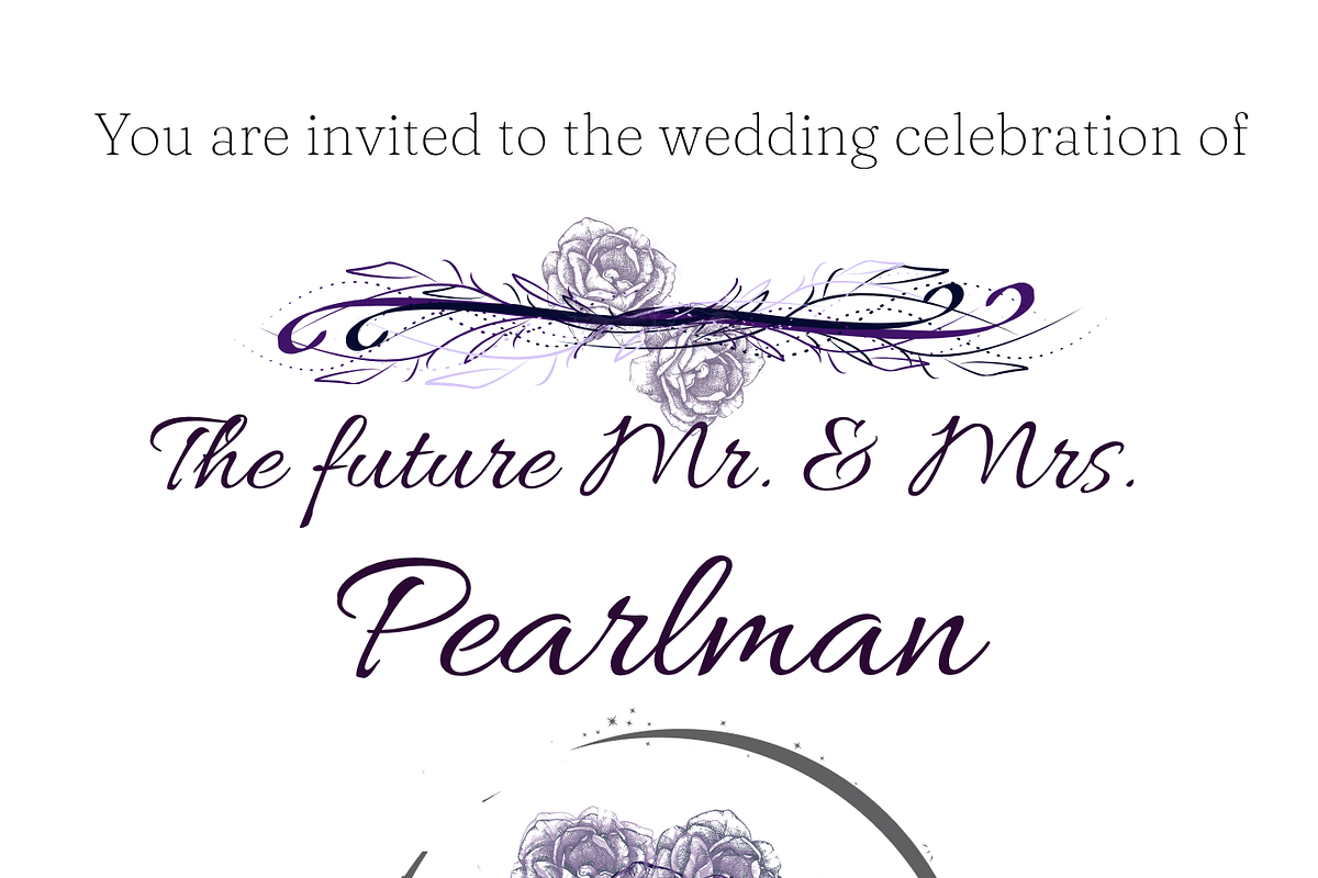 Lavender Aisle Wedding Stationery, an Invitation Template by Christopher Brian Studio (Photo 2 of 2)