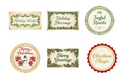 Vintage Christmas Words Labels PNG, an Illustration by SinaCreation (Thumbnail 3 of 7)