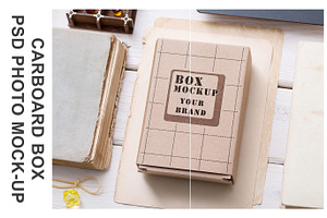 Mock-Up Of Cardboard Box