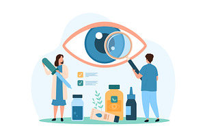 Diagnosis & medical treatment care, a Healthcare Illustration by Flashvector