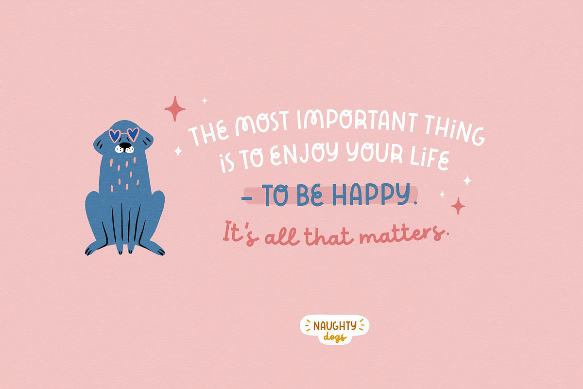Naughty dogs | Font duo, a Script Font by AngelinaKovel (Photo 7 of 16)