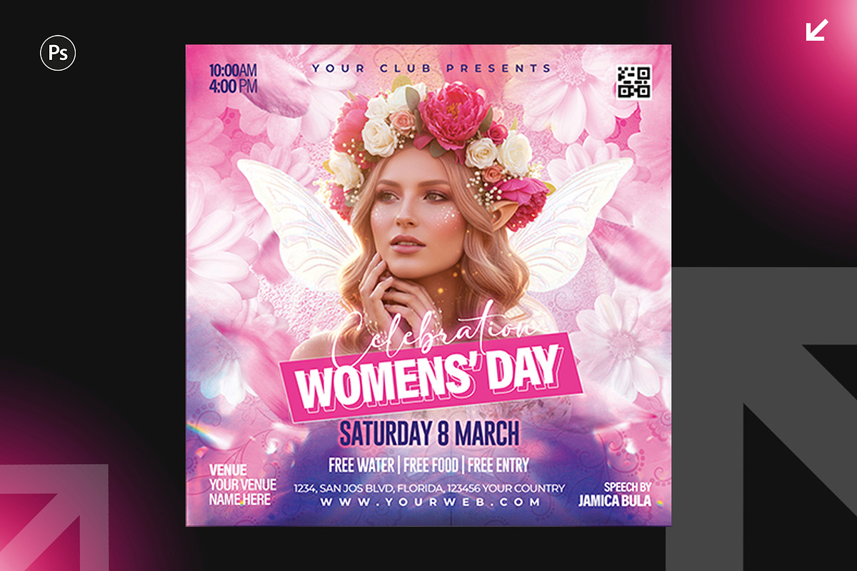 6 Women's party Flyer Design Bundle, a Flyer Template by Shajib Shikder (Photo 7 of 7)