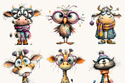 Quirky Funny Animals Clipart, an Animal Illustration by Design Scotch (Thumbnail 5 of 8)