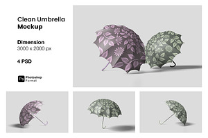 Clean Umbrella Mockup