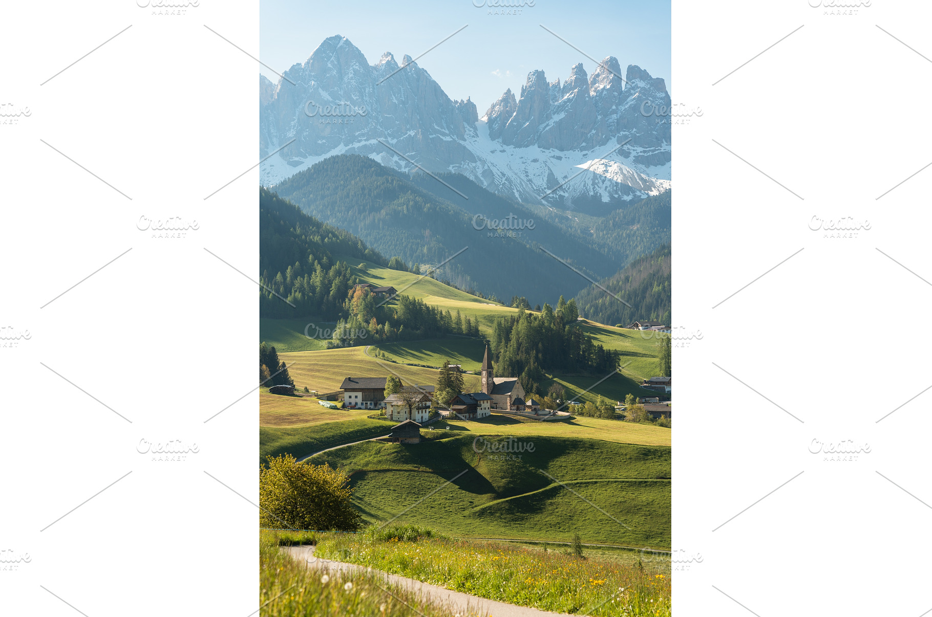 Visit Italy. Morning light spills, a Nature Photo by AD Stock Images